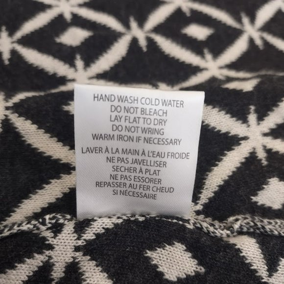 Belldini Open Front Abstract Drapey Cardigan Sweater Medium - Picture 10 of 10